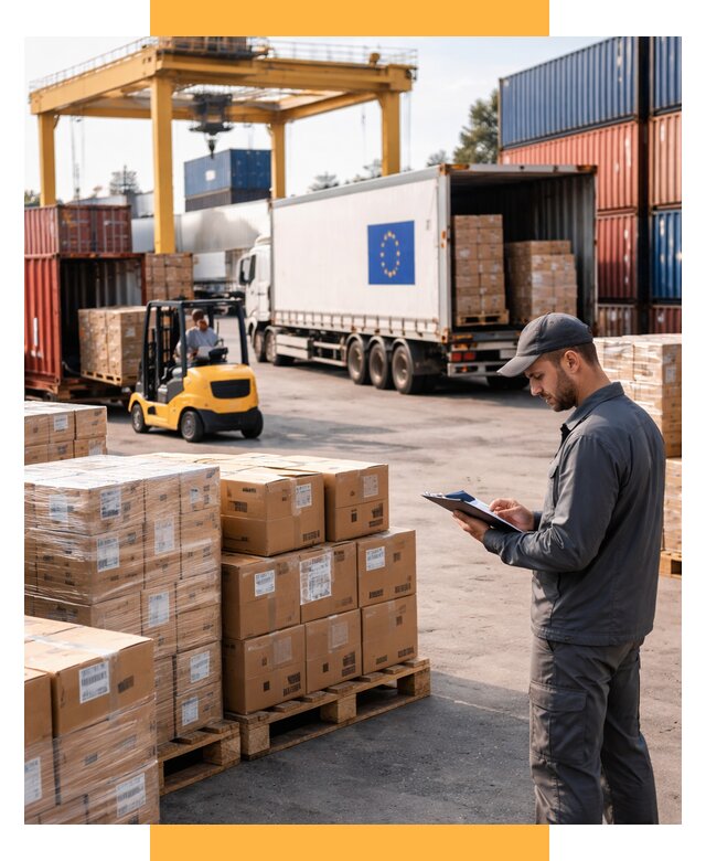 Доставка грузов из Европы от 12361 р., логистика СетСервис-Бря