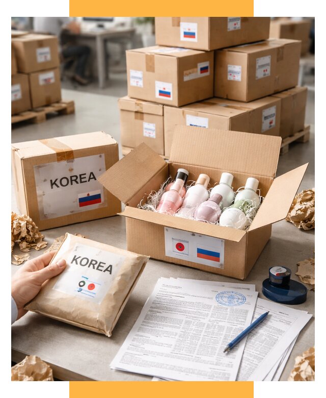 Доставка косметики из Кореи от 8756 р. под ключ | СетСервис-Бря