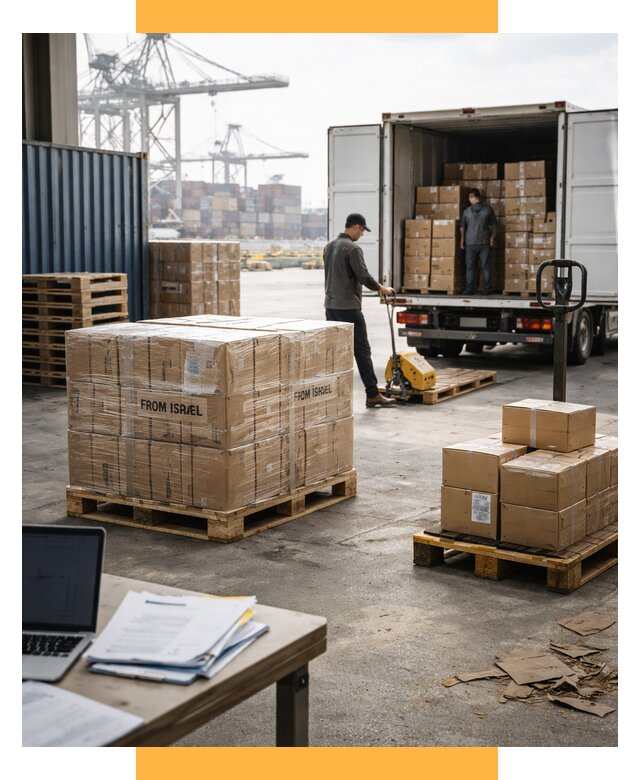 Доставка грузов из Израиля от 15452 р., логистика от СетСервис-Бря