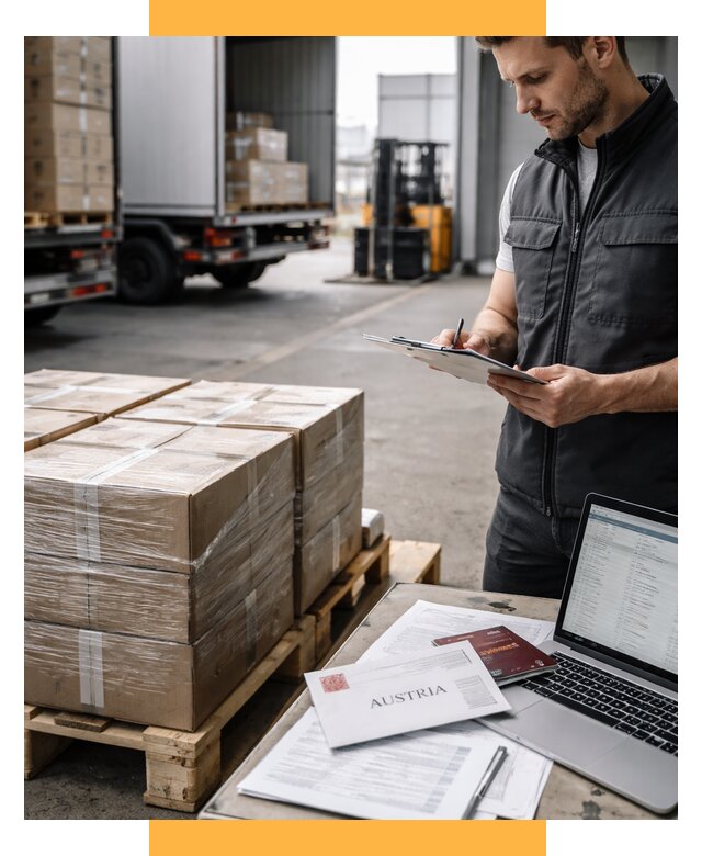 Доставка в Австрию от 66957 р. Логистика и экспорт СетСервис-Бря