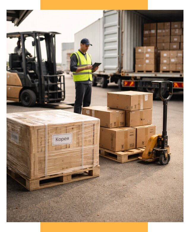 Доставка грузов в Корею из России от 36054 р. | СетСервис-Бря