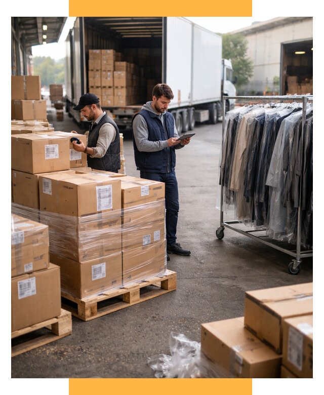 Перевозка и доставка одежды из Китая от 7726 р., СетСервис-Бря