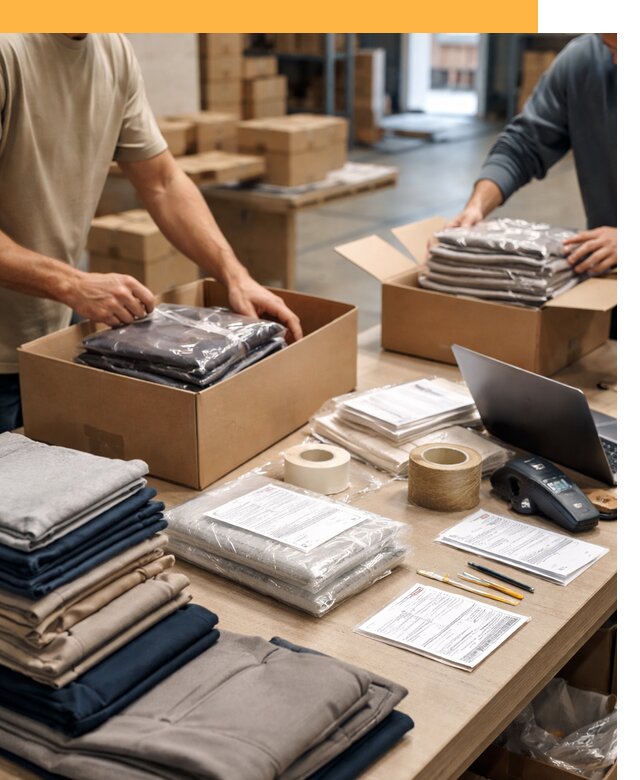 Перевозка одежды по миру от 7726 руб. с таможенным оформлением