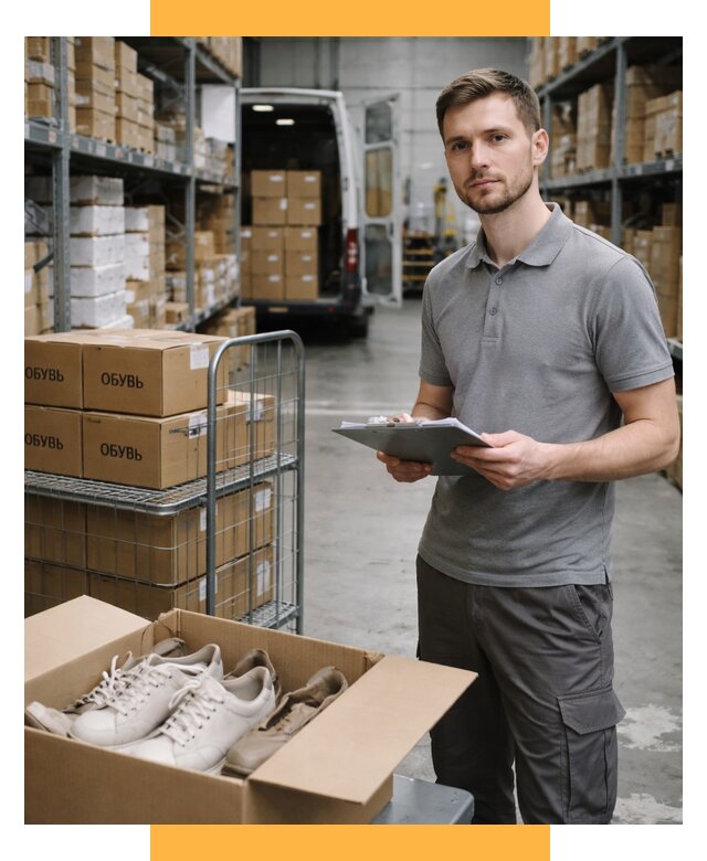 Доставка обуви из Китая и Турции от 4635 р. СетСервис-Бря