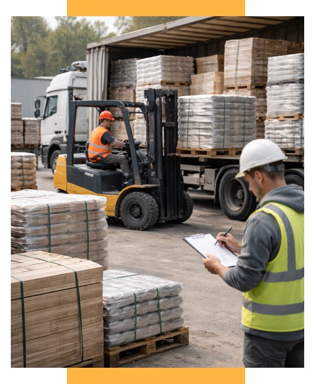 Перевозка строительных материалов от 5666 р. | СетСервис-Бря