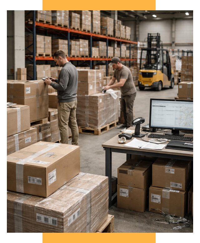 Склад консолидации в Европе от 6696 р., услуги СетСервис-Бря